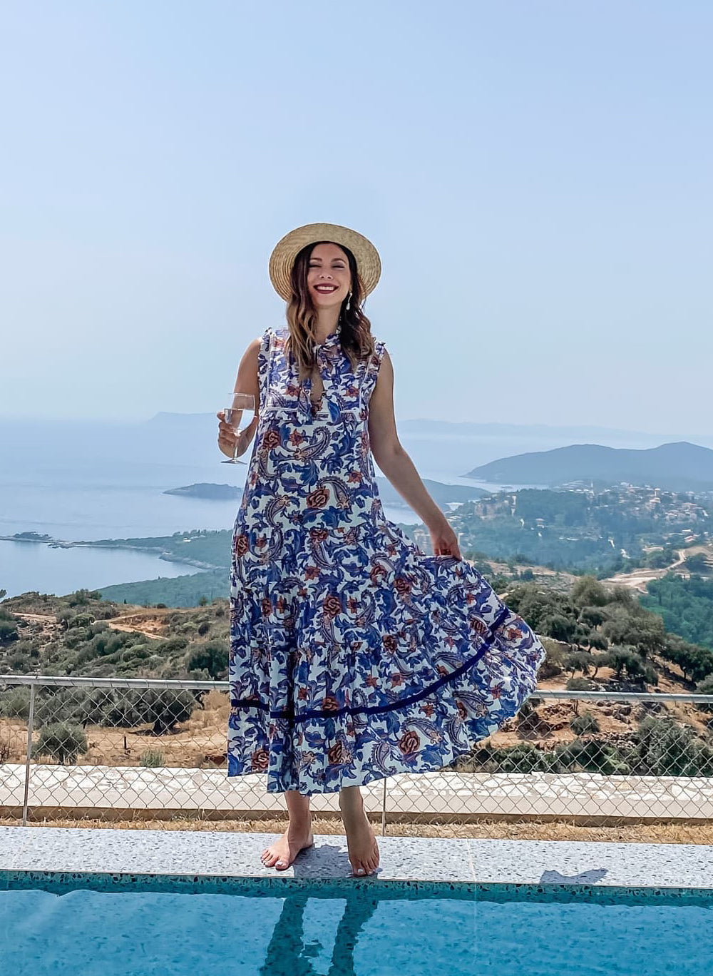 Bohemian Rose And Tulip Paisley Sleeveless Maxi Dress