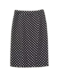 Amal Clooney Polka Dot Ruffled Peplum Jacket & Midi Skirt Set