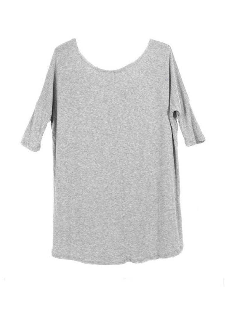 Kendall 3/4 Sleeve Slouchy Asymmetrical T-shirt