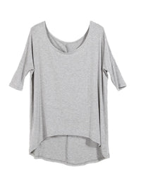 Kendall 3/4 Sleeve Slouchy Asymmetrical T-shirt