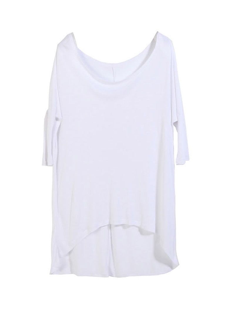 Kendall 3/4 Sleeve Slouchy Asymmetrical T-shirt