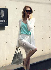 Blake Lively Inspired Pastel Color Chiffon Loose Fit Vest Top